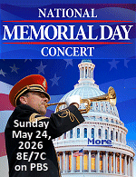 Everyone gets behind this event. The National Memorial Day Concert is sponsored by Lockheed Martin, The Horatio Alger Association and is made possible by The National Park Service, The Department of the Army, General Dynamics and Public Television Stations nationwide. All air travel is provided by American Airlines. I never miss it.